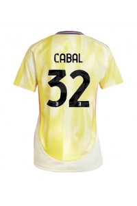 Juventus Juan Cabal #32 Fotballdrakt Borte Klær Dame 2024-25 Korte ermer